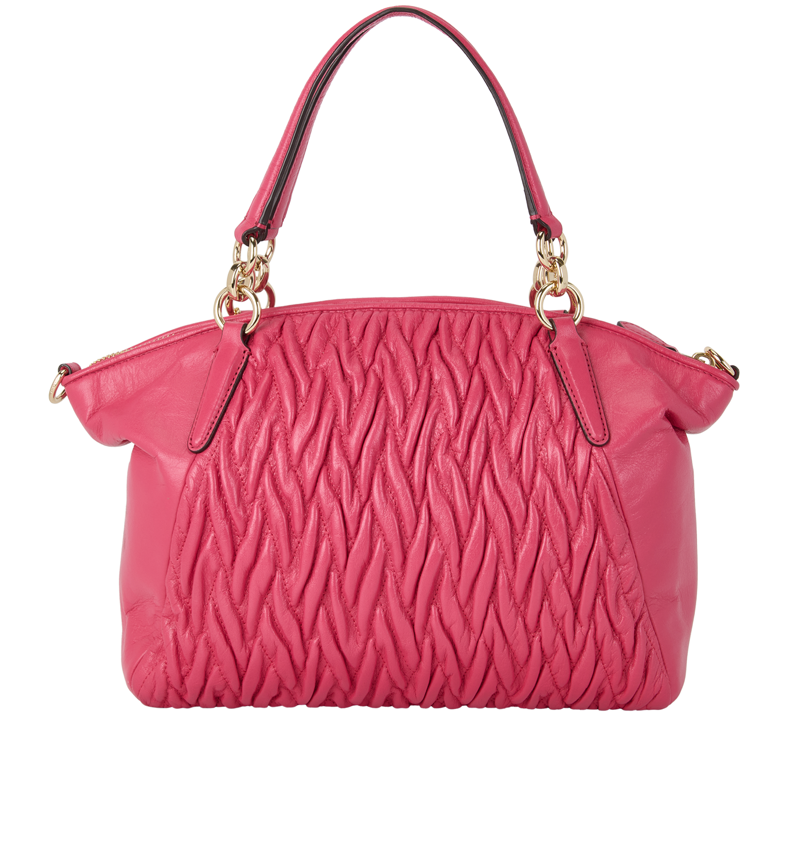 Kelsey Satchel, &pound;130, Handbags, Pink, Leather, Back view